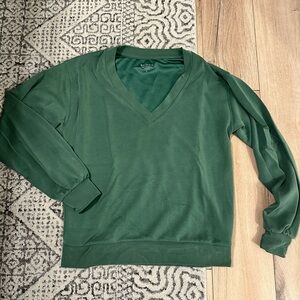 Green V-Neck Sweater